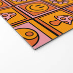 Vintage Granny Square Print Welcome Mat Gallery Image 2
