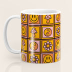 Vintage Granny Square Print Coffee Mug Gallery Image 3