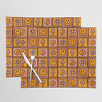Vintage Granny Square Print Placemat Gallery Image 1