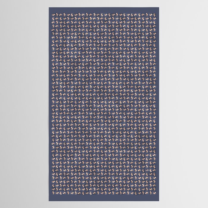 Queen Elizabeth in blue satin blowing a bubble gum Tablecloth Gallery Image 2