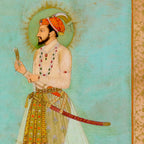 Emperor Shah Jahan Antique Indian Miniature Painted Illustration Coffee Mug Gallery Image 2