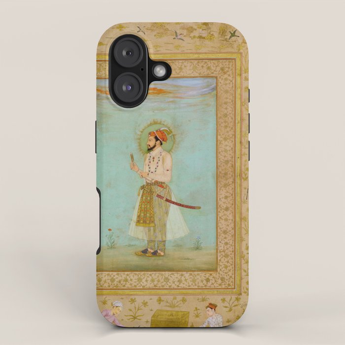Emperor Shah Jahan Antique Indian Miniature Painted Illustration iPhone Case Gallery Image 1