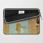 Emperor Shah Jahan Antique Indian Miniature Painted Illustration Laptop Sleeve Gallery Image 2