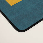 Colorful Geometric Shapes Navy Background Modern Artwork Desk Mat Gallery Image 4