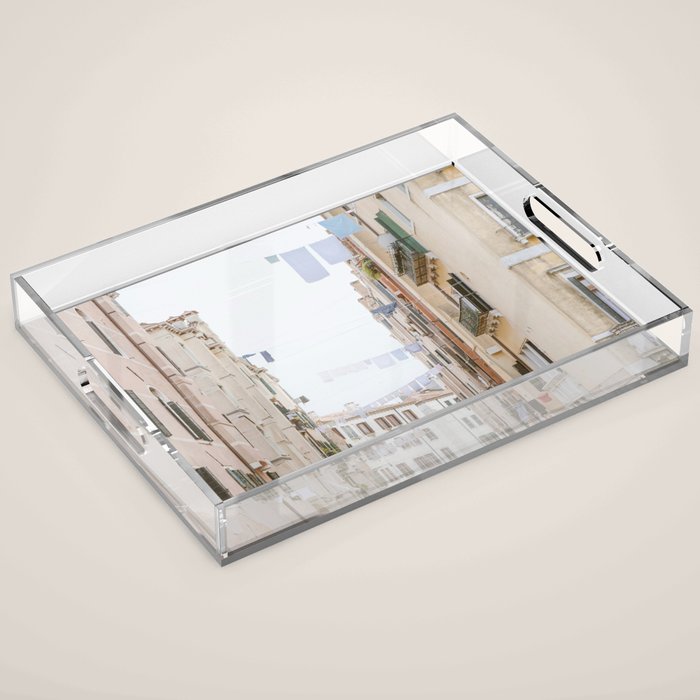 Venetian Laundry - Venice Italy Travel Photography Acrylic Tray Gallery Image 1