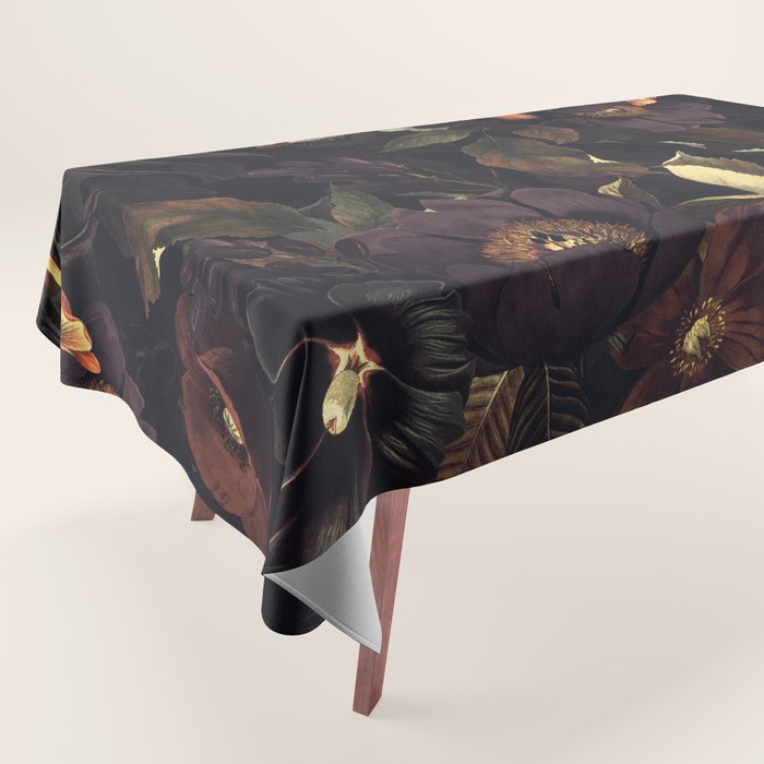Vintage & Shabby Chic - Flowers at Night Tablecloth Gallery Image 1