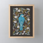 Bluebird and Apple Blossoms Mini Art Print Gallery Image 1