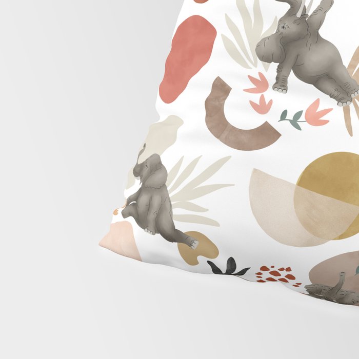 Elephant yoga 01 Pillow Sham Gallery Image 4