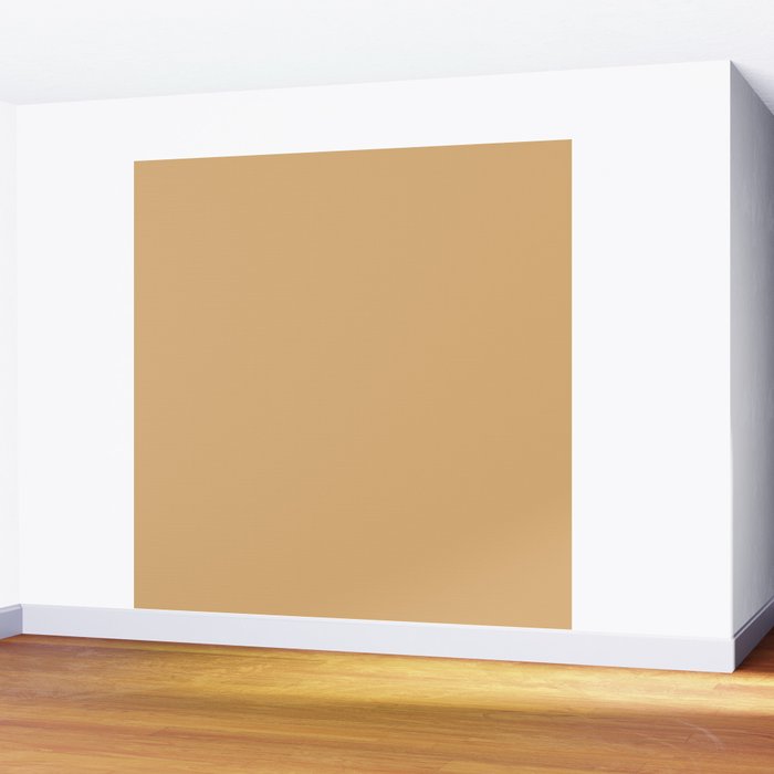 Soft Camel Solid Color Wall Mural Gallery Image 2