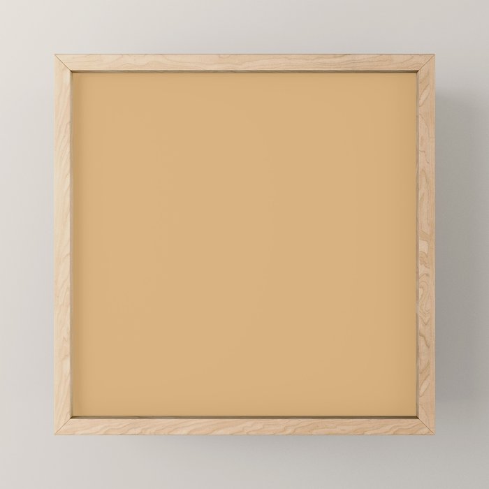 Soft Camel Solid Color Mini Art Print Gallery Image 1