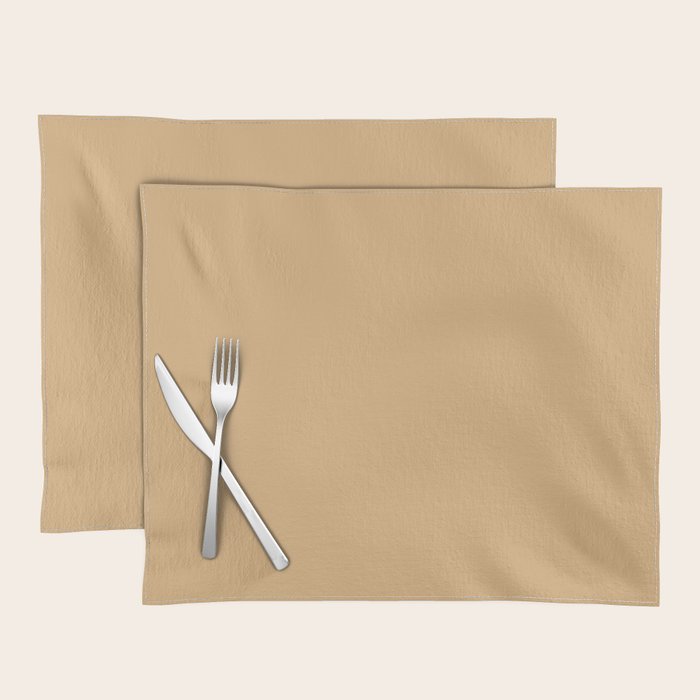 Soft Camel Solid Color Placemat
