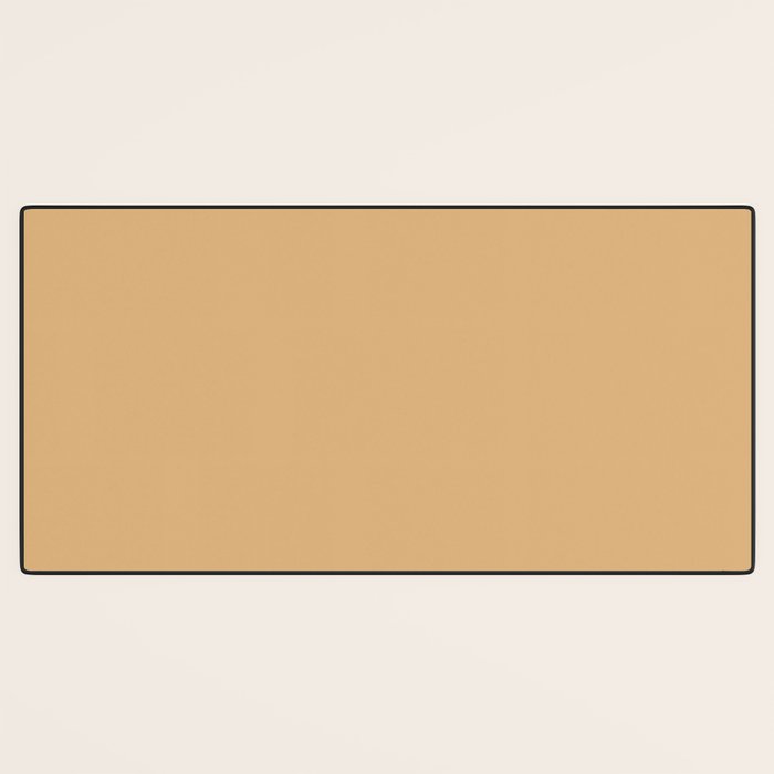 Soft Camel Solid Color Desk Mat Gallery Image 3