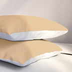 Soft Camel Solid Color Pillow Sham Gallery Image 3