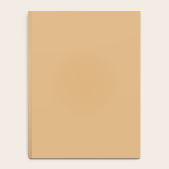 Soft Camel Solid Color Notebook Gallery Image 4