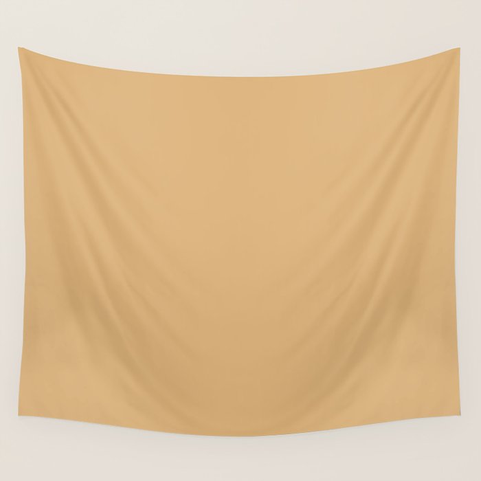 Soft Camel Solid Color Wall Tapestry Gallery Image 1