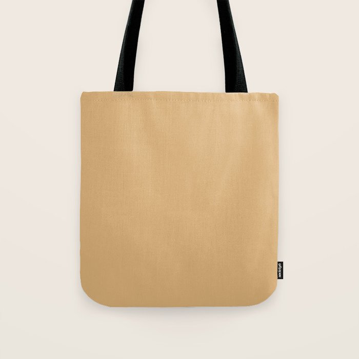 Soft Camel Solid Color Tote Bag Gallery Image 1