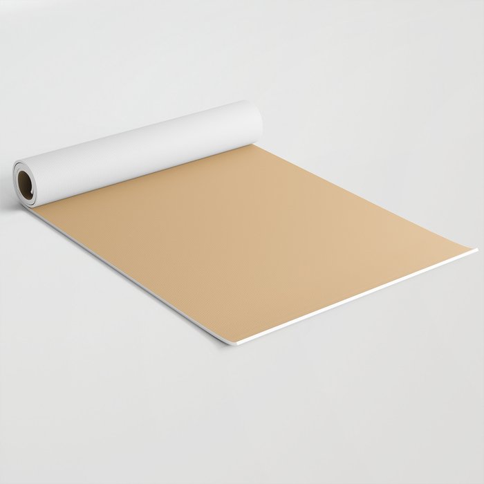 Soft Camel Solid Color Yoga Mat Gallery Image 2