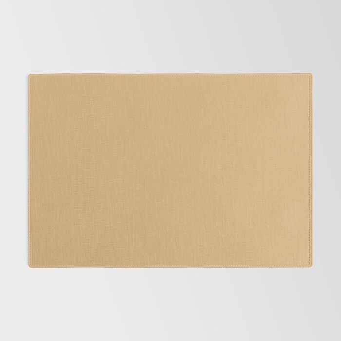 Soft Camel Solid Color Rug Gallery Image 2