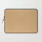 Soft Camel Solid Color Laptop Sleeve Gallery Image 1