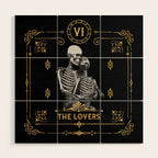 The Lovers VI Tarot Card Wood Wall Art Gallery Image 1