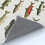 Illustrated North America Game Fish Identification Chart Rug Gallery Image 4