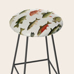Illustrated North America Game Fish Identification Chart Stool Gallery Image 2