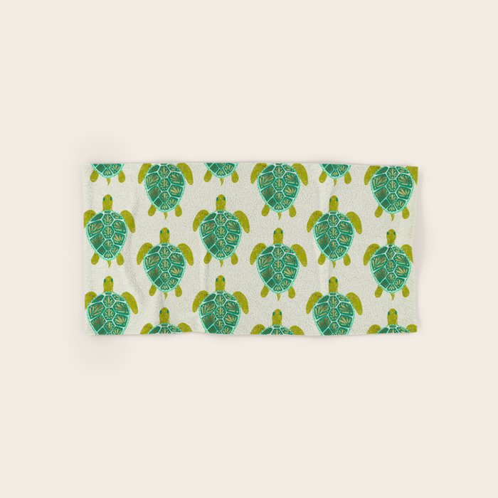Green Sea Turtle Bath Towel Gallery Image 1