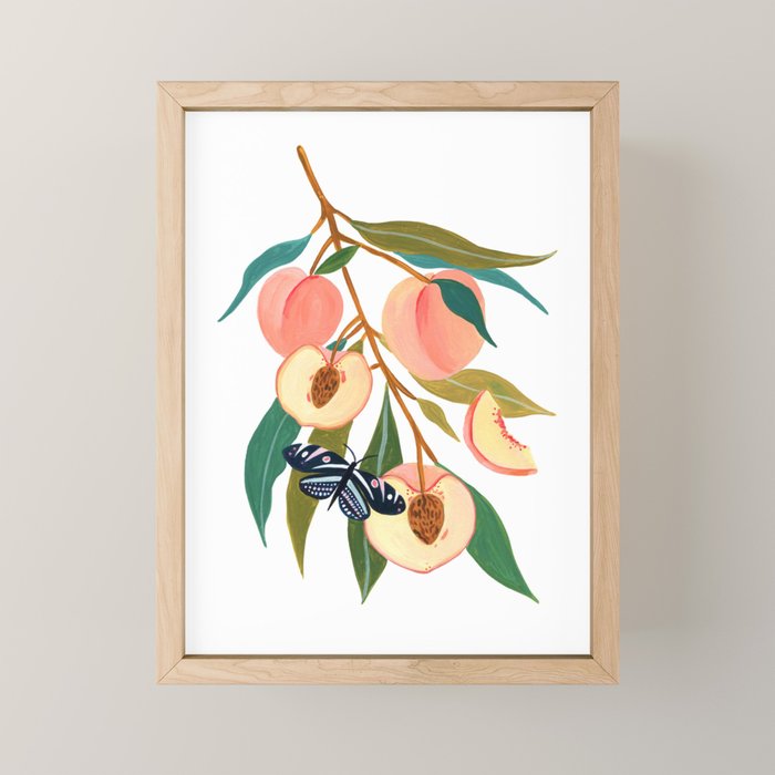 Summer Peach Mini Art Print Gallery Image 1