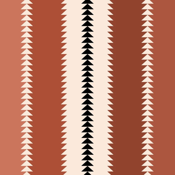 Western Stripes XV Terracotta Rust Red Coffee Mug Gallery Image 2