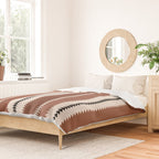 Western Stripes XV Terracotta Rust Red Duvet Cover Gallery Image 2