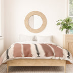 Western Stripes XV Terracotta Rust Red Duvet Cover Gallery Image 3