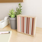 Western Stripes XV Terracotta Rust Red Mini Art Print Gallery Image 2