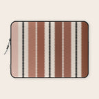 Western Stripes XV Terracotta Rust Red Laptop Sleeve Gallery Image 1