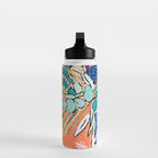 Orange Protea Bouquet Australian Wildflower Still Life Painting Water Bottle Gallery Image 3