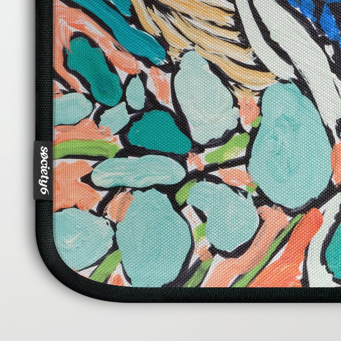 Orange Protea Bouquet Australian Wildflower Still Life Painting Laptop Sleeve Gallery Image 3