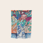 Orange Protea Bouquet Australian Wildflower Still Life Painting Wall Hanging Gallery Image 1