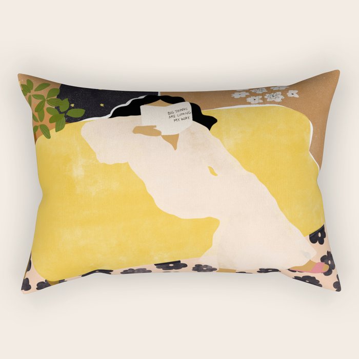 Big Things Are Coming My Way Rectangular Pillow Gallery Image 1
