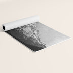 Mt Hood Black and White Vintage Nature Photography Yoga Mat Gallery Image 2