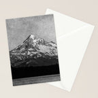 Mt Hood Black and White Vintage Nature Photography Stationery Card Gallery Image 2