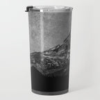 Mt Hood Black and White Vintage Nature Photography Travel Mug Gallery Image 3