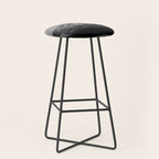 Mt Hood Black and White Vintage Nature Photography Stool Gallery Image 1
