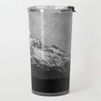 Mt Hood Black and White Vintage Nature Photography Travel Mug Gallery Image 2