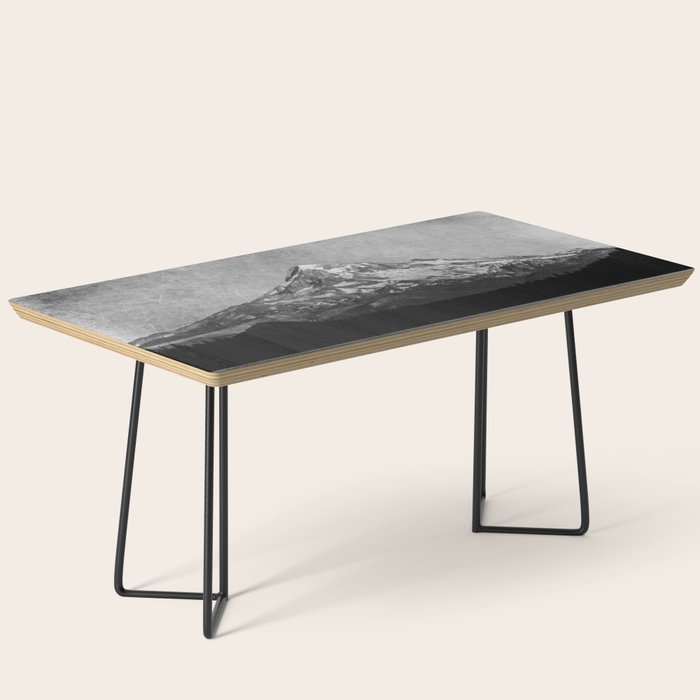 Mt Hood Black and White Vintage Nature Photography Coffee Table Gallery Image 1