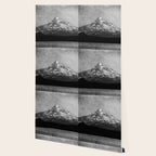 Mt Hood Black and White Vintage Nature Photography Wallpaper Gallery Image 2