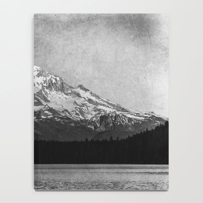 Mt Hood Black and White Vintage Nature Photography Notebook Gallery Image 4