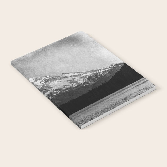 Mt Hood Black and White Vintage Nature Photography Notebook Gallery Image 2