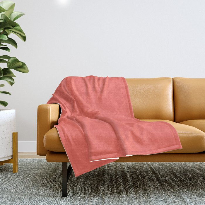 Coral Throw Blanket Gallery Image 1