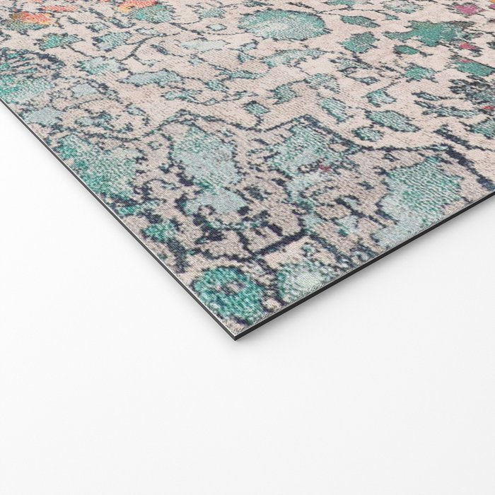 N258 - Vintage Glam Farmhouse Boho Traditional Floral Moroccan Style Welcome Mat Gallery Image 2