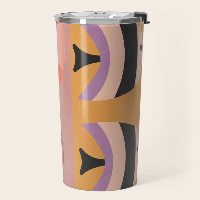 Abstract Marine Life Travel Mug Gallery Image 2