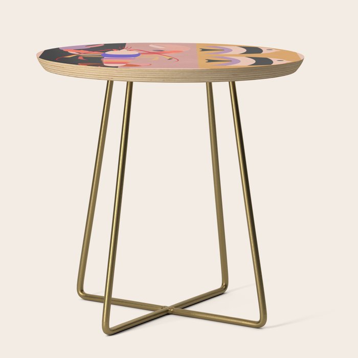 Abstract Marine Life Side Table Gallery Image 1